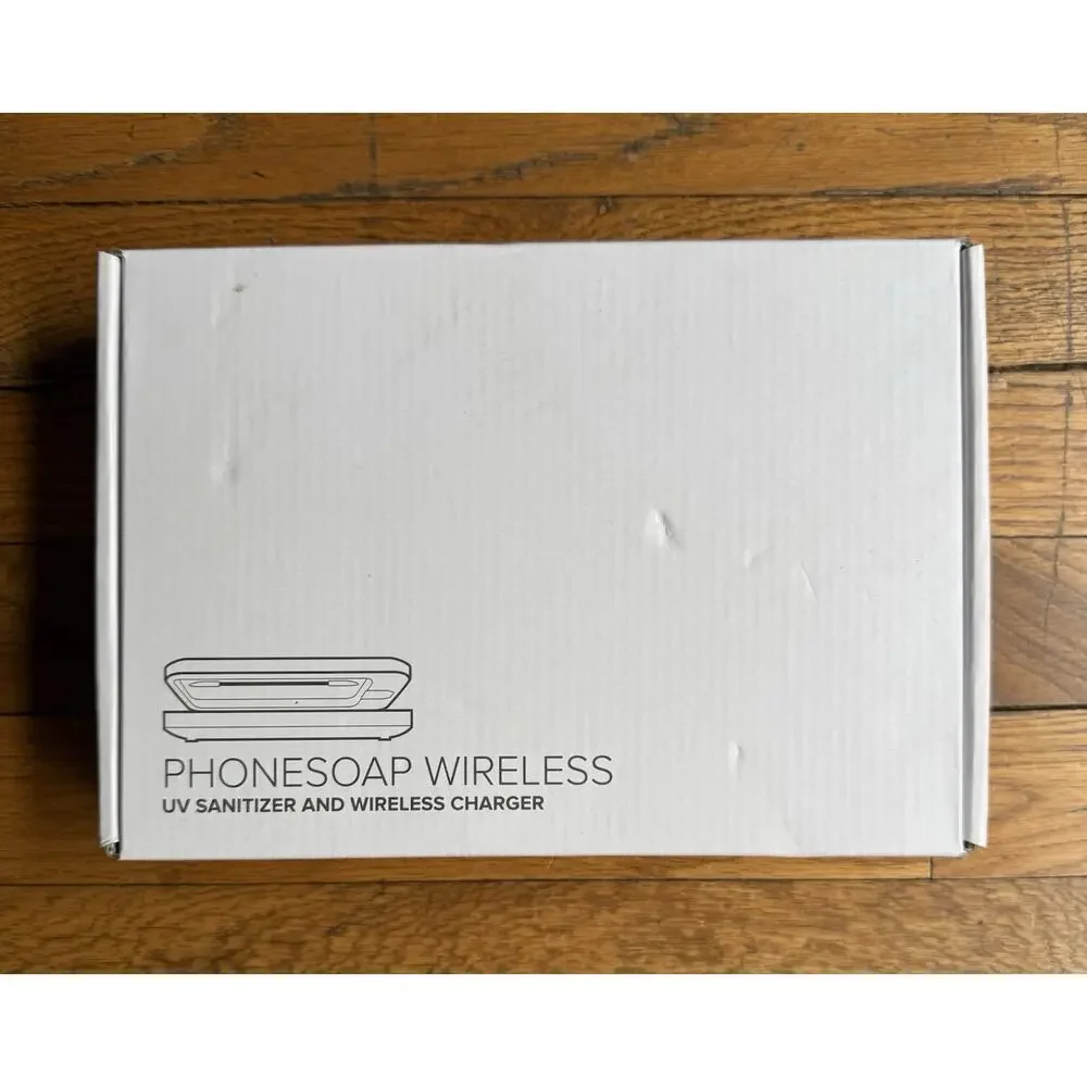 PhoneSoap Wireless UV Phone Sanitizer and Universal Charger Box White